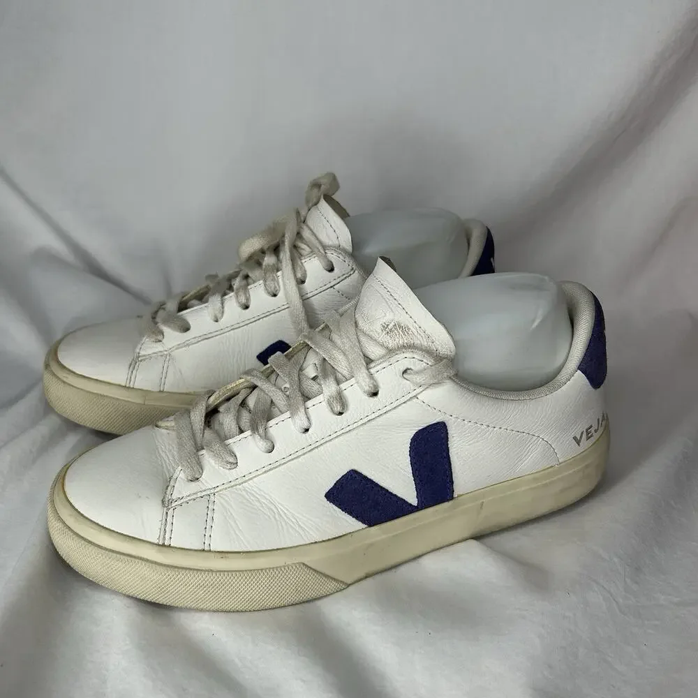 Veja Campo Cromefree Extra White Sneakers Low Top Casual Shoes Size 9